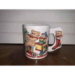 Nice Holiday Expressions Christmas Ceramic Coffee Mug Bear On‎ Handle